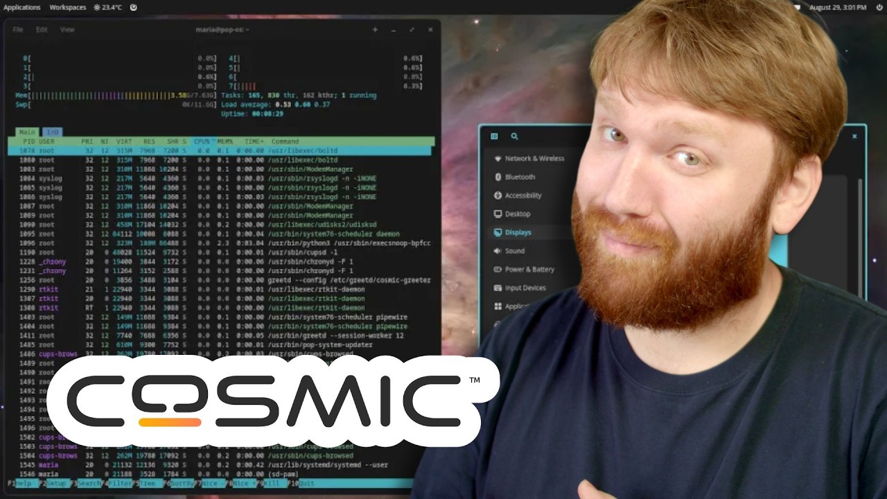 COSMIC Desktop BETA - Can it replace GNOME and Plasma? - YouTube