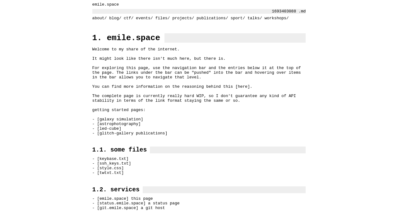 emile.space