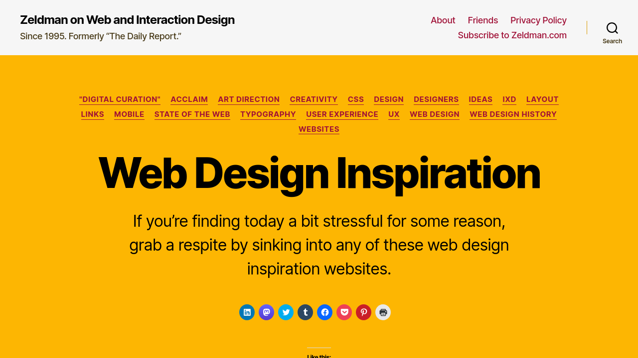 Web Design Inspiration - Zeldman on Web and Interaction Design