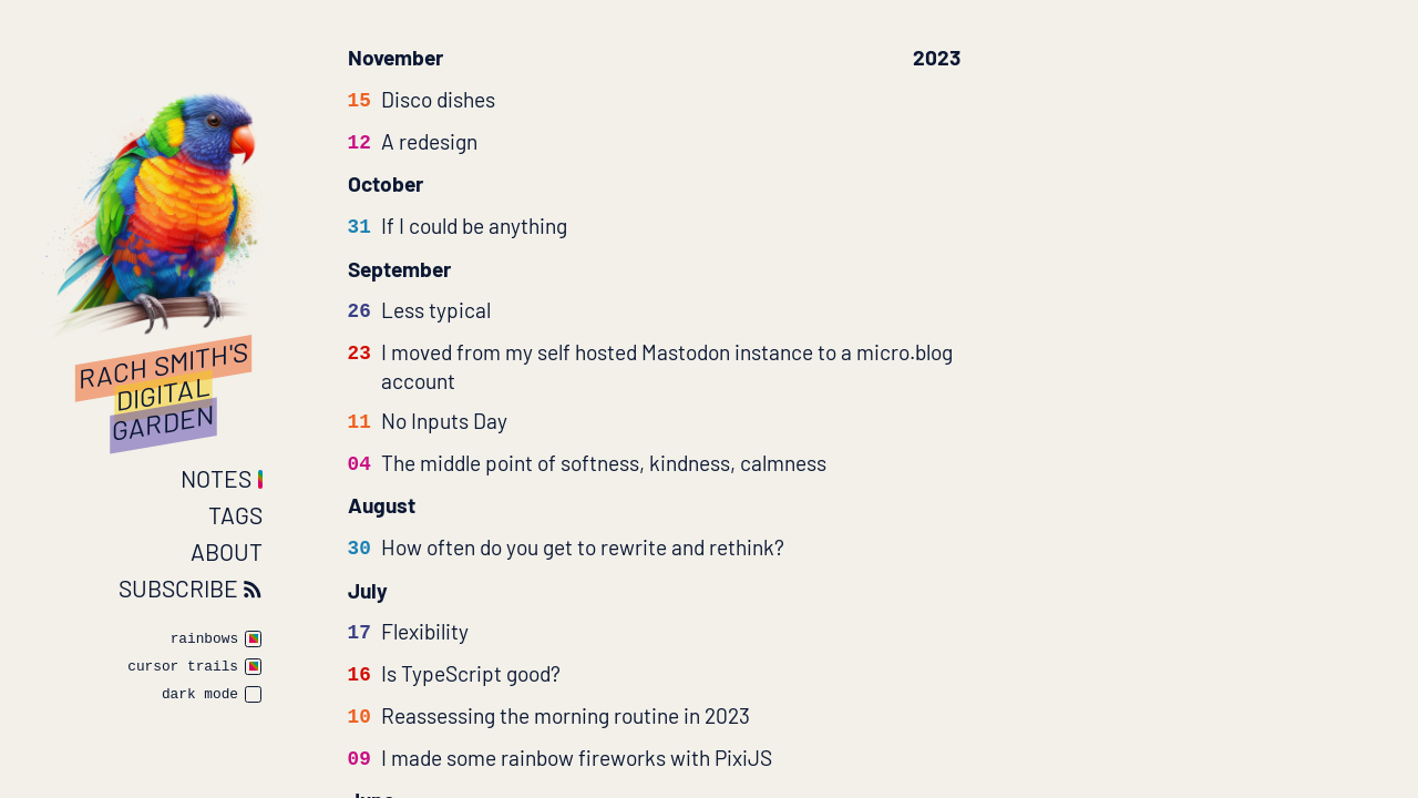 Home | Rach Smith's digital garden